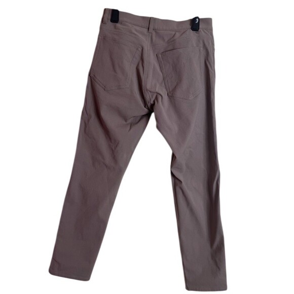 Theory Raffi Pants Mens 31x30 Taupe Slim Straight 5-Pocket Stretch - Picture 3 of 6